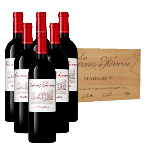 6 X Bottles of Charmes de Kirwan Margaux In A Branded Wooden Box - Award-Winning
